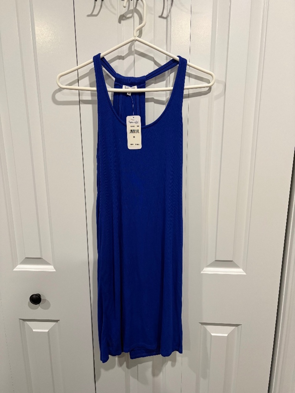Splendid Royal blue ribbed tank dress